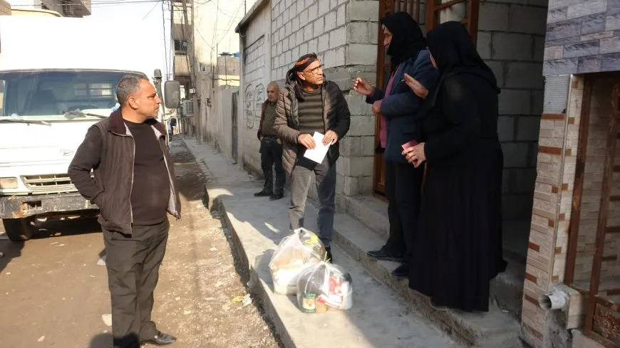 الإدارة الذاتية  تقدم المساعدات لمهجّري عفرين والشهباء في الحسكة