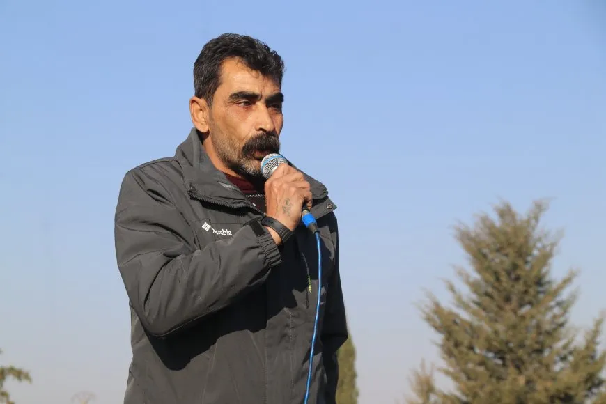 تشييع جثمان مقاتل قسد بيار العلي في عامودا