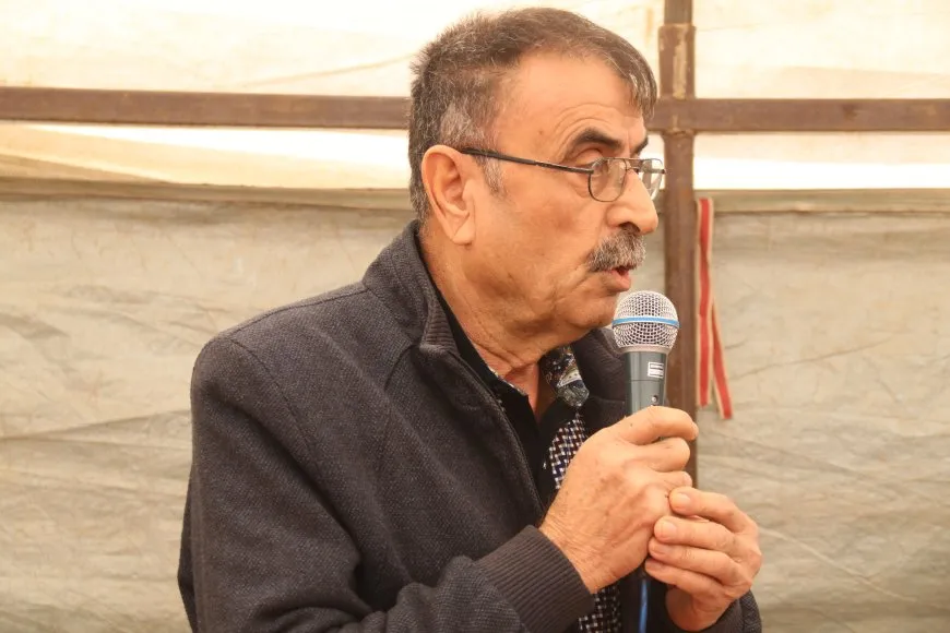 تقديم واجب العزاء لذوي مقاتل قسد بيار العلي في عامودا