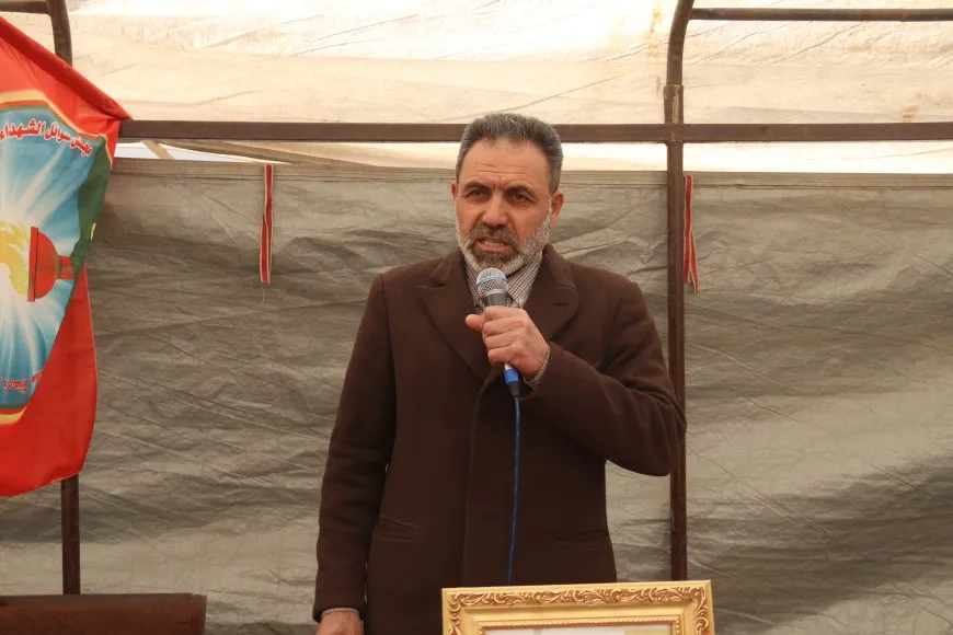 تقديم واجب العزاء لذوي مقاتل قسد بيار العلي في عامودا