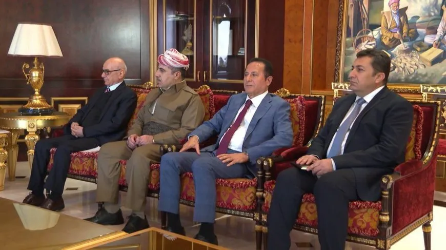 لقاء يجمع القيادة العامة لقسد ومسعود البرزاني