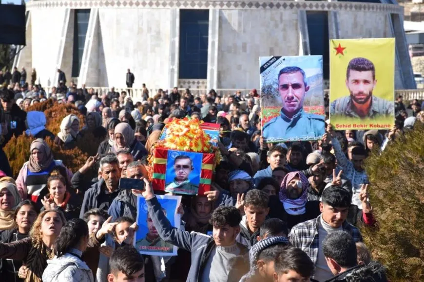 تشييع جثمان عضو قوى الأمن الداخلي محمد حسو في كوباني