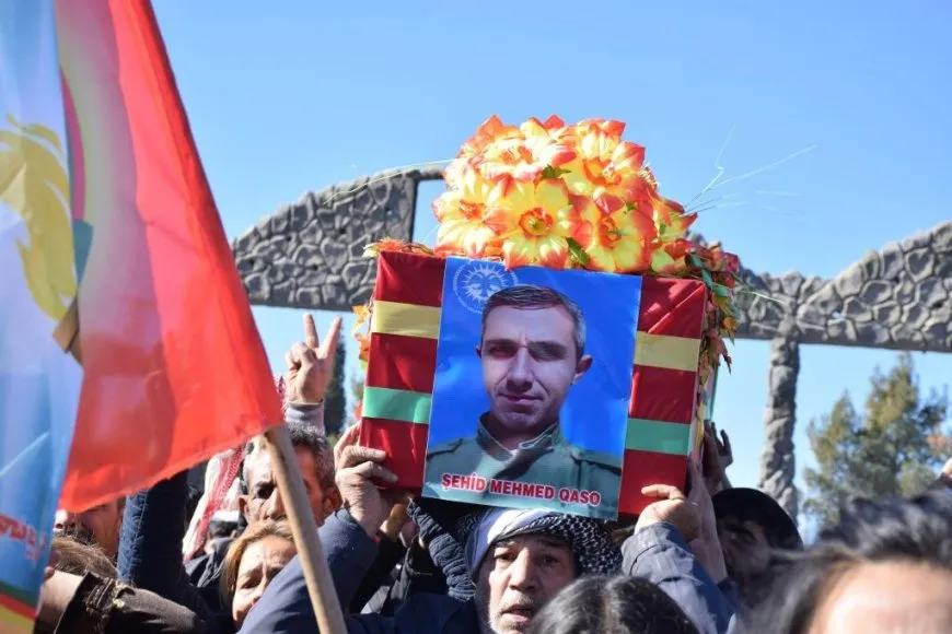تشييع جثمان عضو قوى الأمن الداخلي محمد حسو في كوباني