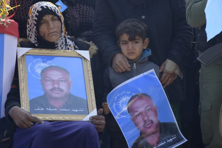 بمراسم مهيبة.. تشييع جثمانَي شهيدين في الحسكة