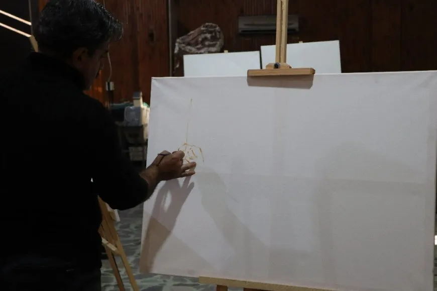 دعماً لمقاومة سد تشرين انطلاق ورشة رسم في مدينة قامشلو