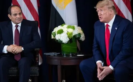 أول اتصال لترامب بالسيسي بعد رفضه استقبال فلسطينيين من غزة