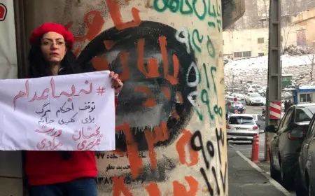 ناشطة أطلق سراحها حديثاَ تحتج ضد حكم إعدام الناشطات في إيران