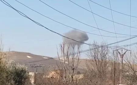 الطيران الحربي للاحتلال التركي يقصف ريف كوباني الجنوبي 