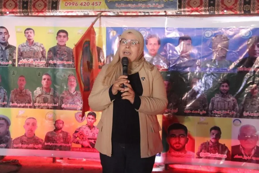 تقديم واجب العزاء لذوي مقاتل قسد بشار الصياح