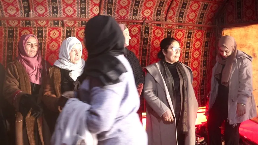 تقديم واجب العزاء لذوي مقاتل قسد بشار الصياح