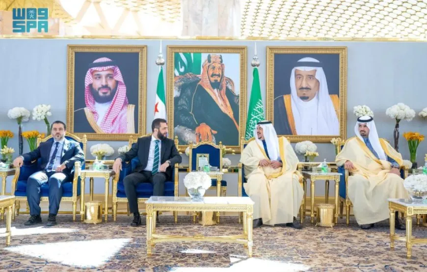 ولي العهد السعودي يستعرض الأوضاع الإقليمية في لقائه الجولاني