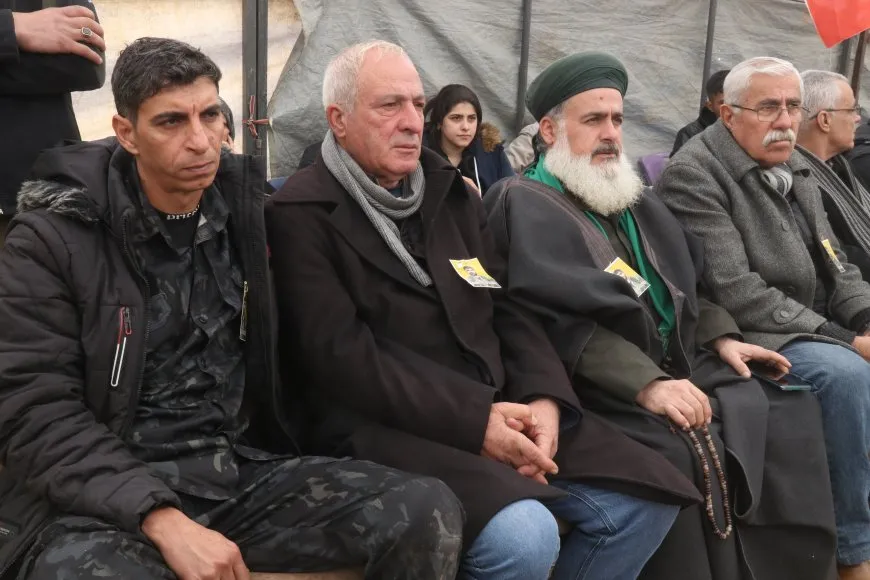 تقديم واجب العزاء لذوي القيادي في قسد ريزان أوركيش بعامودا