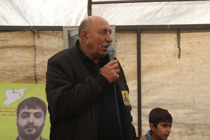 تقديم واجب العزاء لذوي القيادي في قسد ريزان أوركيش بعامودا