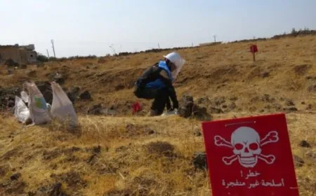 مقتل 92 شخصاً جرّاء انفجار ألغام من مخلّفات الحرب في سوريا خلال شباط