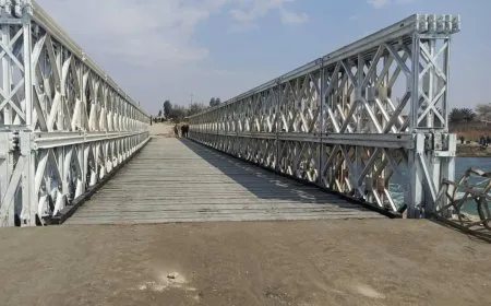 جسر الحسينية في مقاطعة دير الزور يعود للعمل