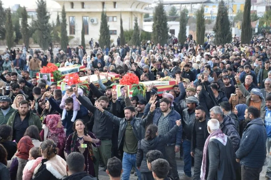 تشييع جثامين 3 مقاتلين في كوباني