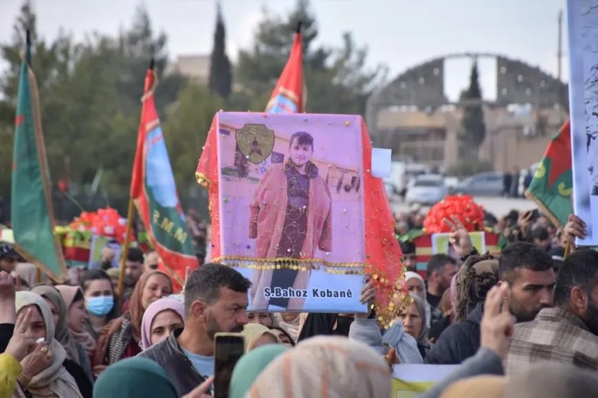 تشييع جثامين 3 مقاتلين في كوباني