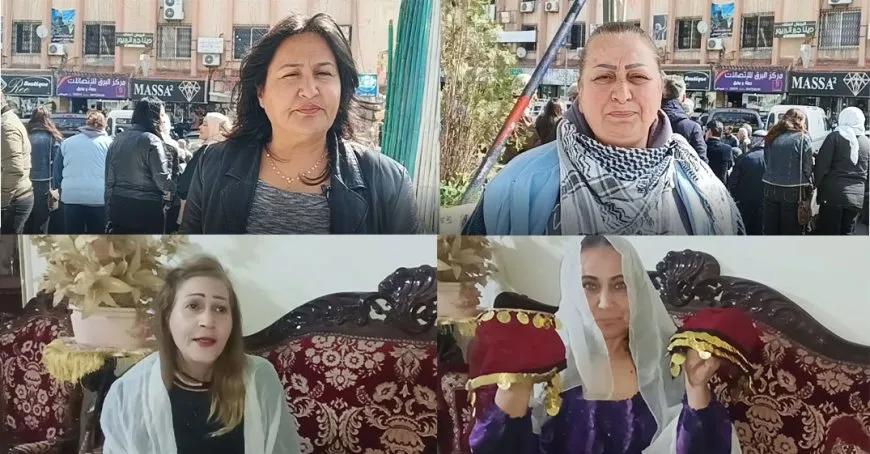 النساء في السويداء يهنئن بـ 8 آذار