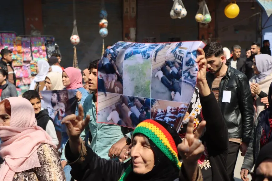 تنديد شعبي في قامشلو بمجازر الساحل السوري
