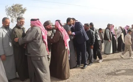 وفد قبيلة العفادلة من درعا والقنيطرة يزور مقاطعة الرقة