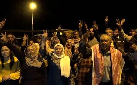بعزيمة وإصرار.. الاحتجاج على سد تشرين يستمر في يومه الـ88