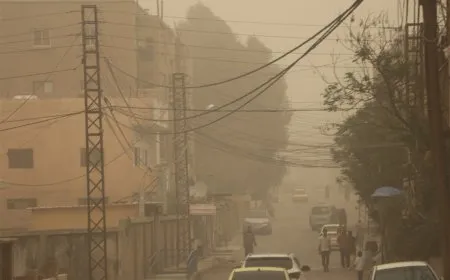 عاصفة غبارية تضرب عدة مدن في مقاطعة الجزيرة