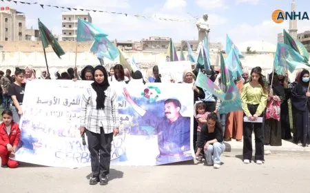 مسيرة في مقاطعة الرقة دعماً لحملة الحرية الجسدية للقائد