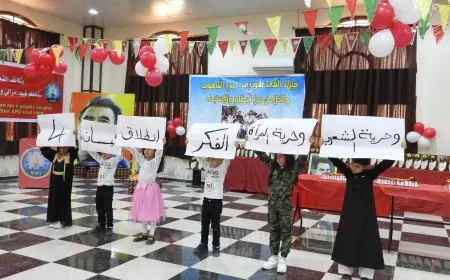 الاحتفال بميلاد القائد عبد الله أوجلان في مقاطعات الطبقة ودير الزور والجزيرة