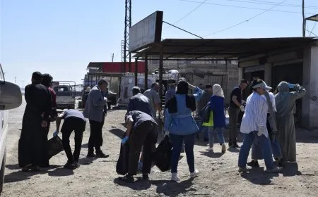 جولات النظافة العامة تتواصل في الحسكة لتحسين الواقع الخدمي