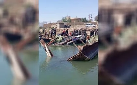 فقدان شاب وخسائر مادية في غرق عبارتين بريف دير الزور