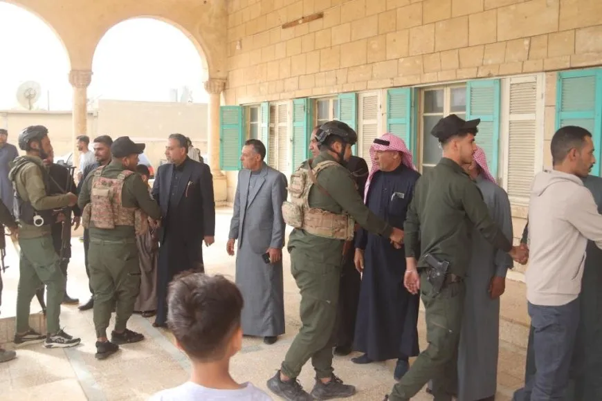 وفد قبيلة العفادلة من درعا والقنيطرة يزور مقاطعة الرقة