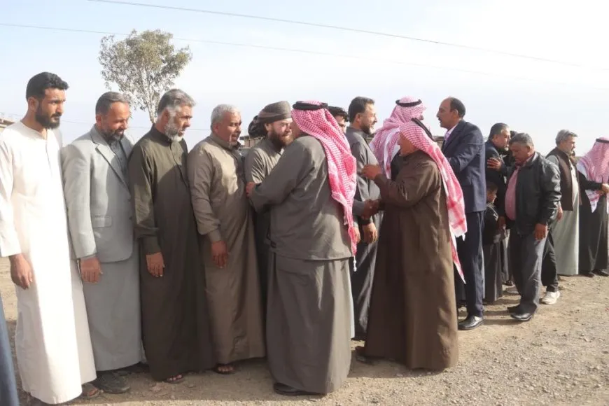 وفد قبيلة العفادلة من درعا والقنيطرة يزور مقاطعة الرقة