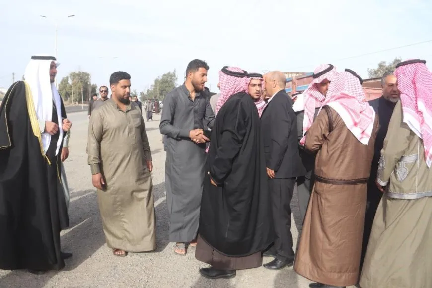 وفد قبيلة العفادلة من درعا والقنيطرة يزور مقاطعة الرقة
