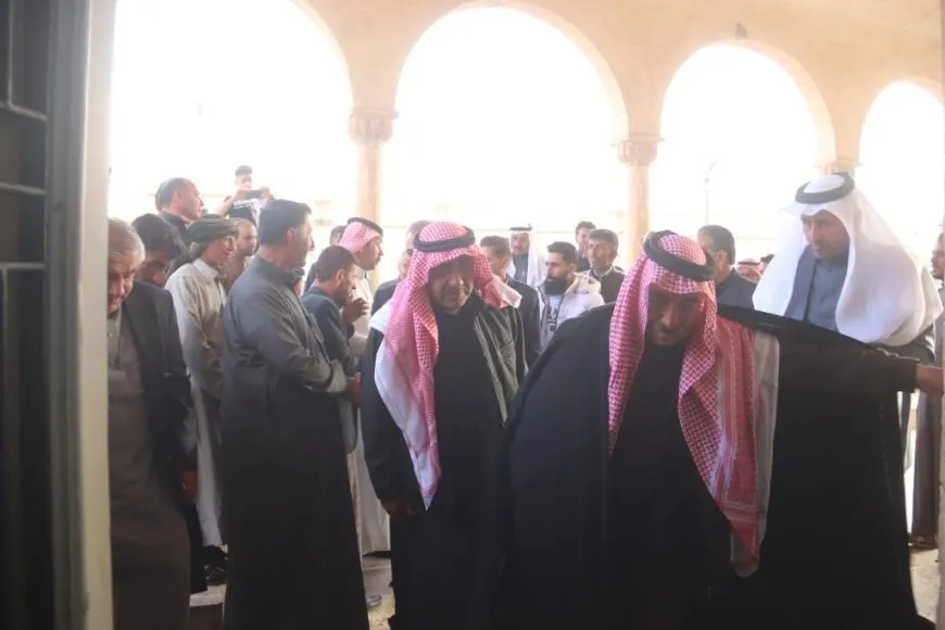 وفد قبيلة العفادلة من درعا والقنيطرة يزور مقاطعة الرقة