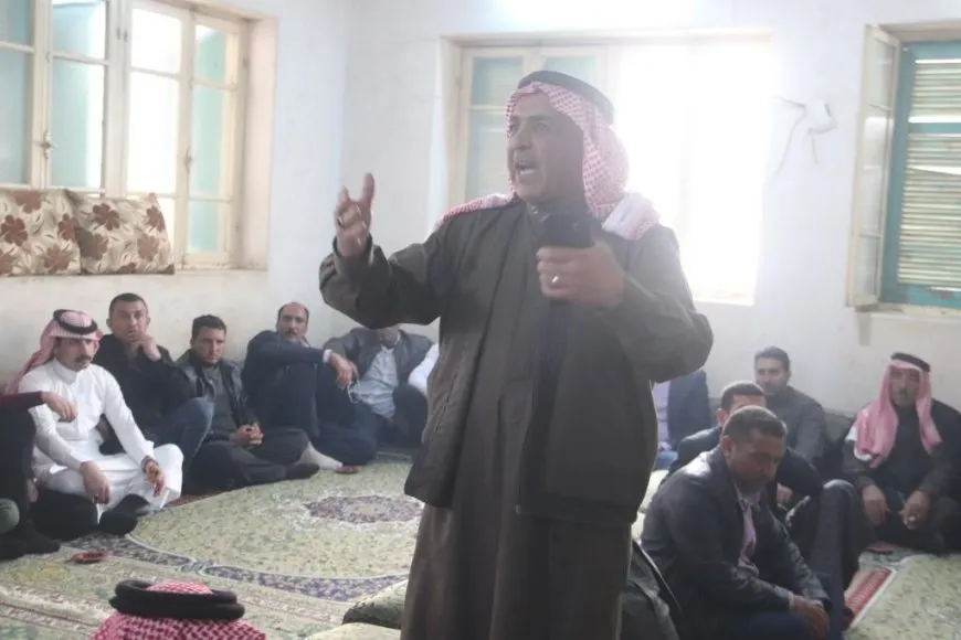 وفد قبيلة العفادلة من درعا والقنيطرة يزور مقاطعة الرقة