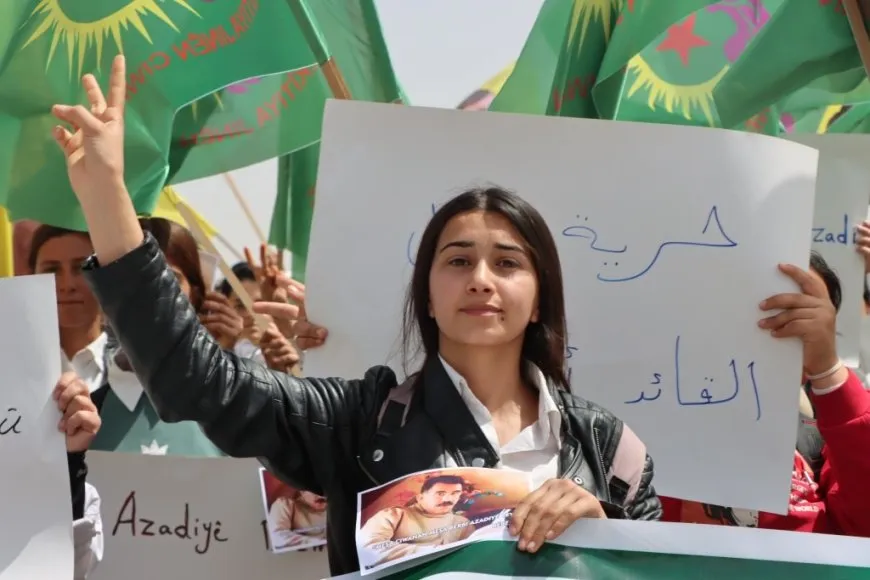 مسيرة مطالبة بالحرية الجسدية للقائد عبد الله أوجلان