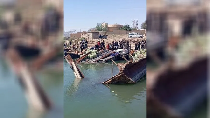 فقدان شاب وخسائر مادية في غرق عبارتين بريف دير الزور