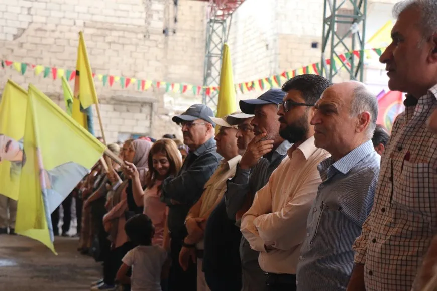 مراسم غيابية لثلاثة شهداء من قوات سوريا الديمقراطية في حلب