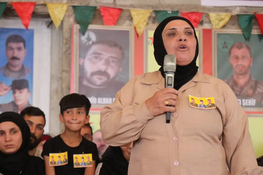 مراسم غيابية لثلاثة شهداء من قوات سوريا الديمقراطية في حلب
