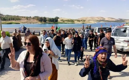 وصول دفعة جديدة من أهالي مقاطعة الجزيرة إلى سد تشرين