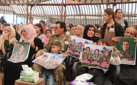 مراسم غيابية لـشهيدات من YPJ في الحسكة