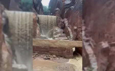 الأردن.. إجلاء نحو 1800 سائح حاصرتهم السيول في مدينة البتراء