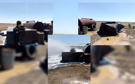 وفاة عامل وإصابة اثنين إثر انفجار خزان وقود في الرقة
