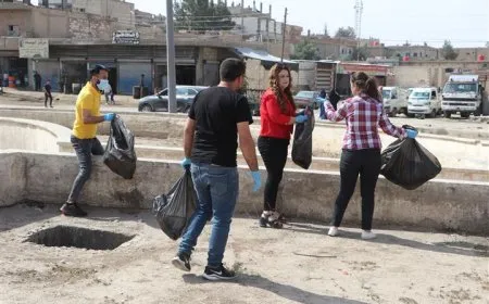 مبادرة في حي النشوة بالحسكة لتعزيز الوعي البيئي والمسؤولية المجتمعية
