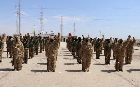 تخريج دورتين لمقاتلي جبهة الأكراد في مقاطعة الطبقة 
