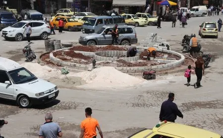 البدء ببناء دوّار جديد  في حي الأشرفية لتحسين الحركة المرورية