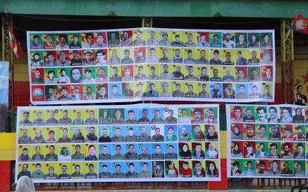 قامشلو تُحيي ذكرى 128 شهيداً وشهيدة خلال مراسم مهيبة
