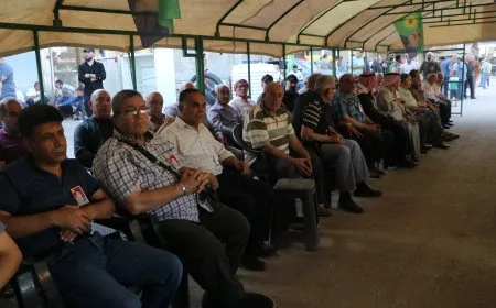 مراسم غيابية للشهيدة أوزغور أردال في مدينة قامشلو