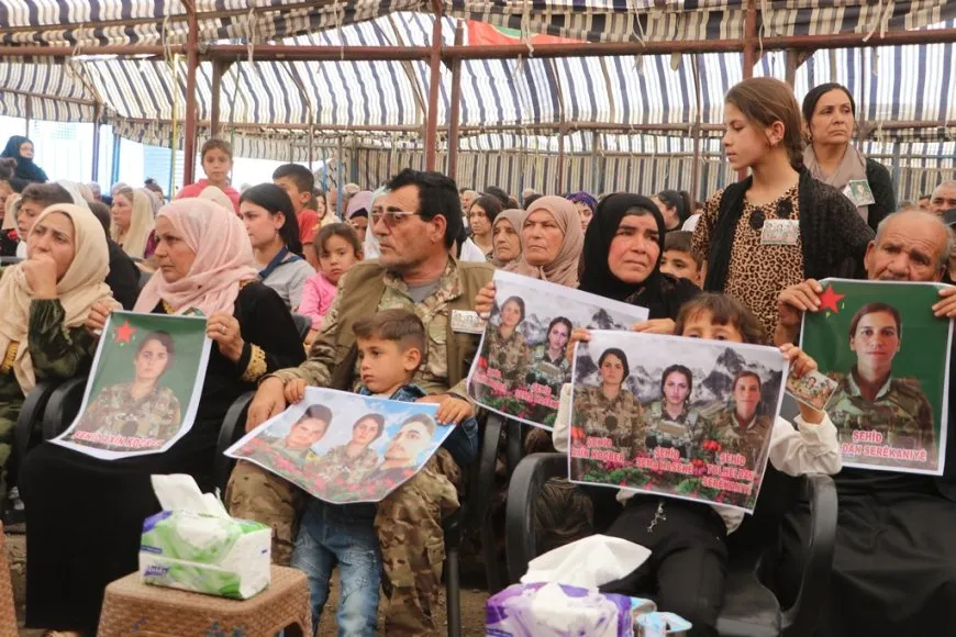 مراسم غيابية لـشهيدات من YPJ في الحسكة