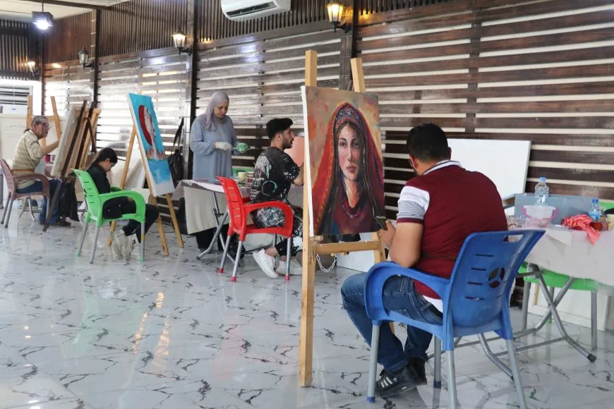 ملتقى روج آفا للفن التشكيلي يواصل فعالياته في يومه الثالث